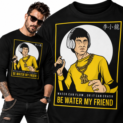 LONGSLEEVE ŚMIESZNE BRUCE LEE RAPER